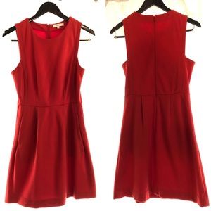 Red Madewell Dress with pockets. Size 4.